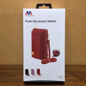 MyBat Posh MyJacket Wallet Crossbody Clutch Smartphone Purse Red New *